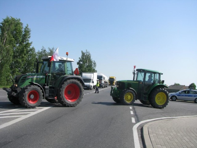 Protest rolników rozpoczął się o godz. 10 i powinien zakończyć się ok. godz. 13.