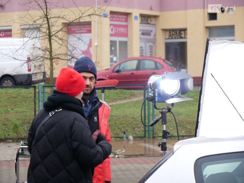 Niemiecki film kryminalny był kręcony na rynku "Kalinka" w Szczecinie [ZDJĘCIA, WIDEO]