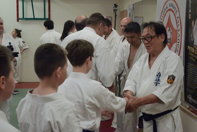 Ostrów Mazowiecka. Legendarny karateka trenował zawodników z Ostrowskiego Klubu Karate Kyokushinkai