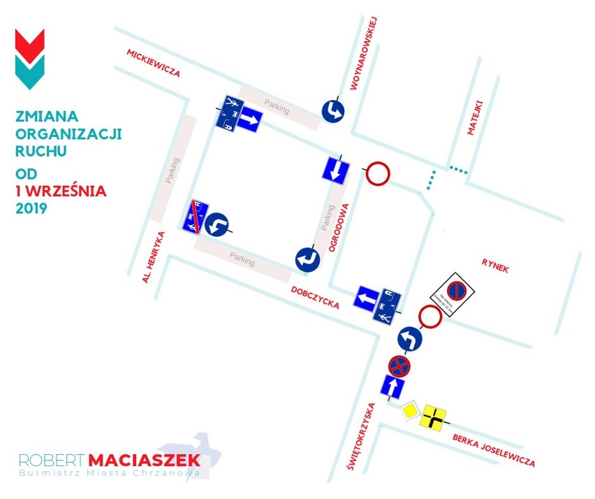 Zmiana organizacji ruchu w centrum Chrzanowa. Nie będzie już długiego parkowania na Rynku 