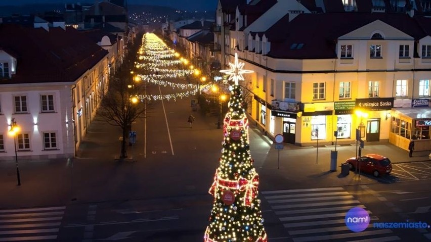 Iluminacje świąteczne we Włocławku