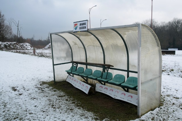 Obiekt Arkonii Szczecin w zimowej scenerii tuż przed rozpoczęciem inwestycji.