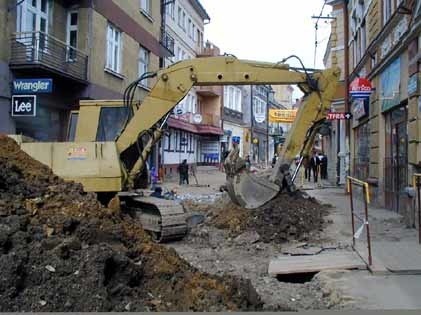 Tak wygląda obecnie przyszły sanocki deptak.