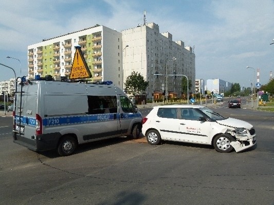 Wypadek u zbiegu ul. Zakładowej i Hetmańskiej