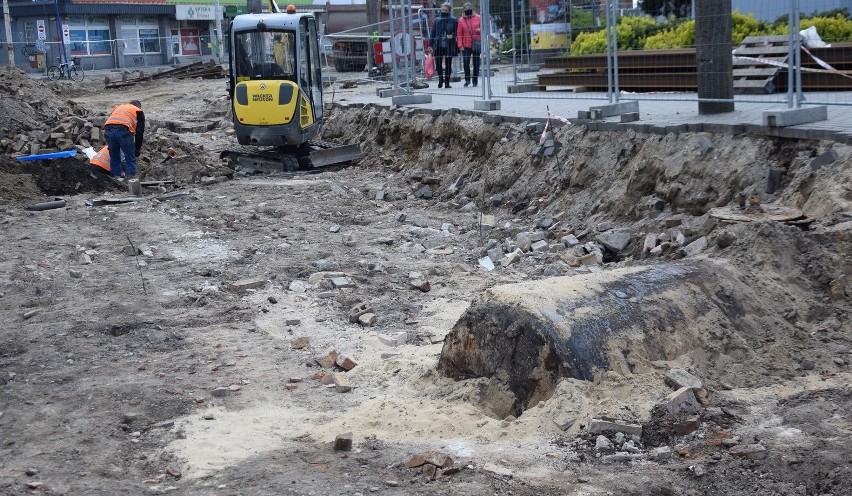 Archeolodzy odsłonili w centrum Gorzowa ślady po... stacji...