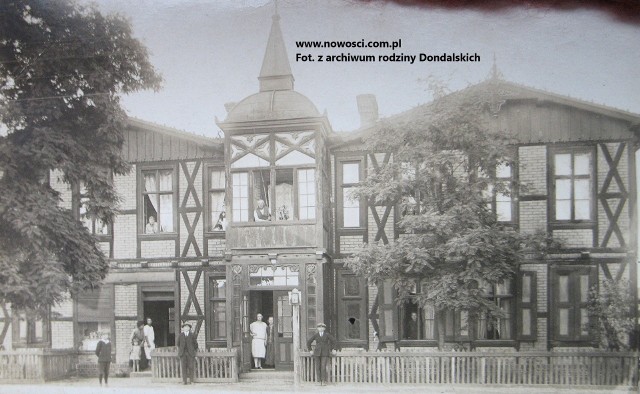 Tak wyglądał dom przy Szosie Chełmińskiej 64 pierwotnie. Zdjęcie zostało zrobione w 1914 roku