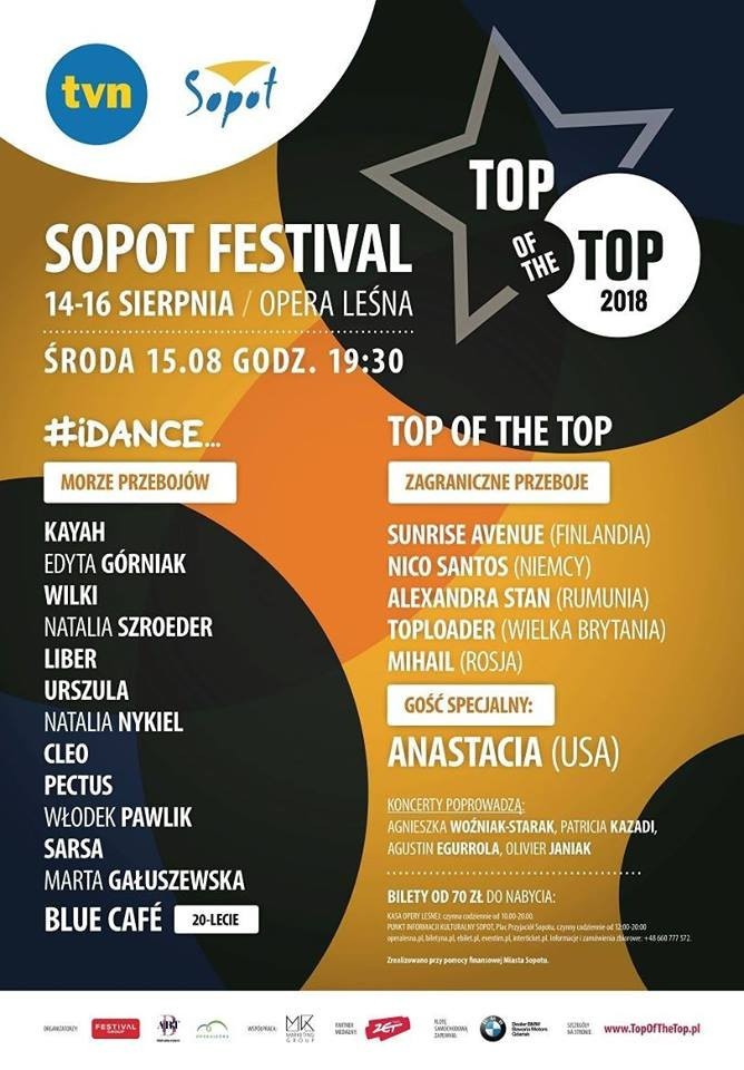 Top of the Top Sopot Festival 2018 odbędzie się 14-16...