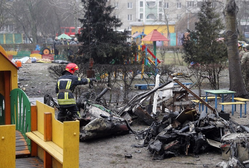 W katastrofie śmigłowca w Browarach zginął szef MSW Ukrainy...