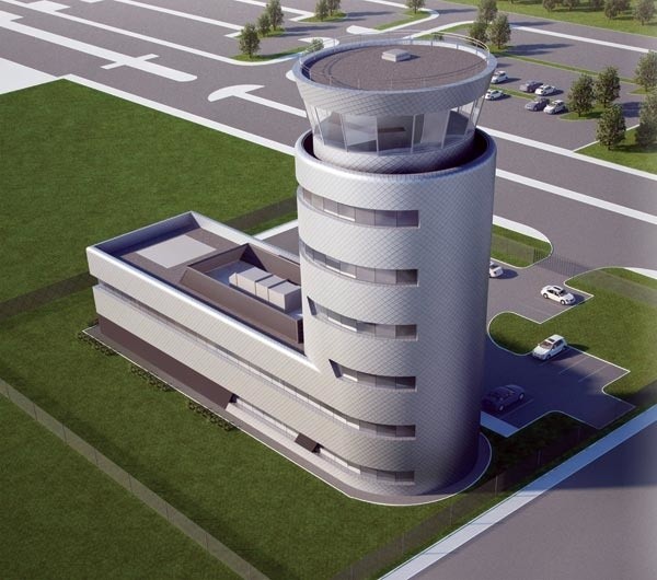 Tak ma wyglądać nowa wieża kontroli lotów na lotnisku w Jasionce.