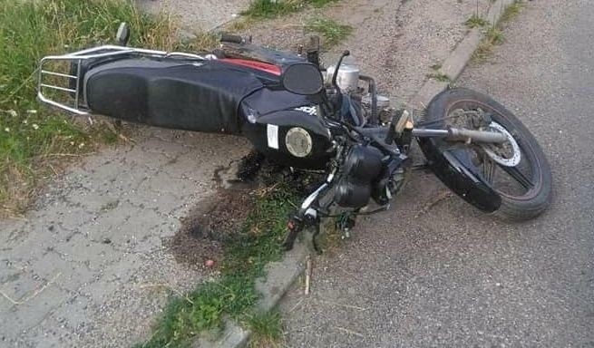 Śmiertelny wypadek z udziałem motocyklisty pod Chorzelami (pow. przasnyski). 23.07.2020. Zdjęcia