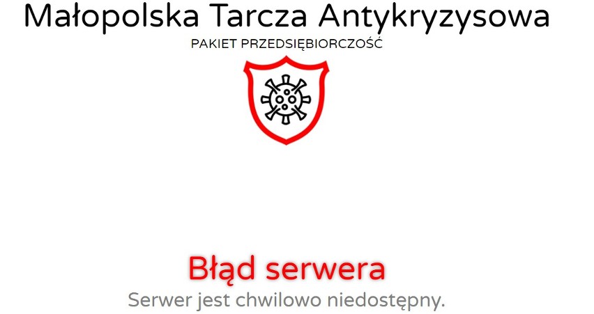 Problemy z Małopolską Tarczą Antykryzysową