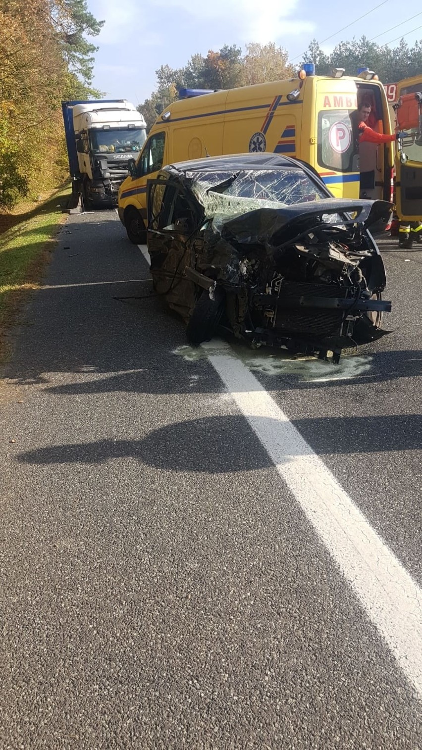 Wypadek w Błotnicy Strzeleckiej na drodze krajowej nr 94.