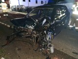 Nocny wypadek w Gliczarowie Górnym. Auto roztrzaskało się na na ogrodzeniu