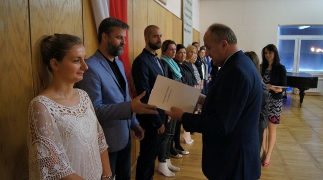 Ceremonia nadania tytułu nauczyciela dyplomowanego w Kuratorium Oświaty w Katowicach