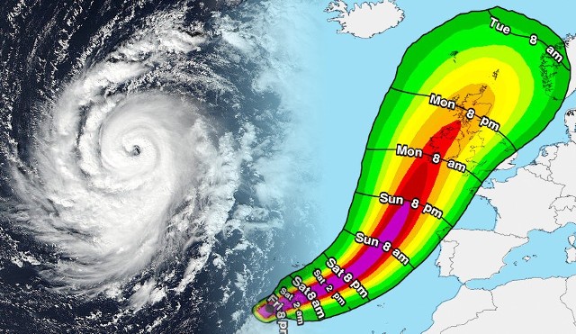 Huragan Ophelia ma na swojej drodze Azory. Później skieruje się w stronę Irlandii i Wielkiej Brytanii, ale osłabnie