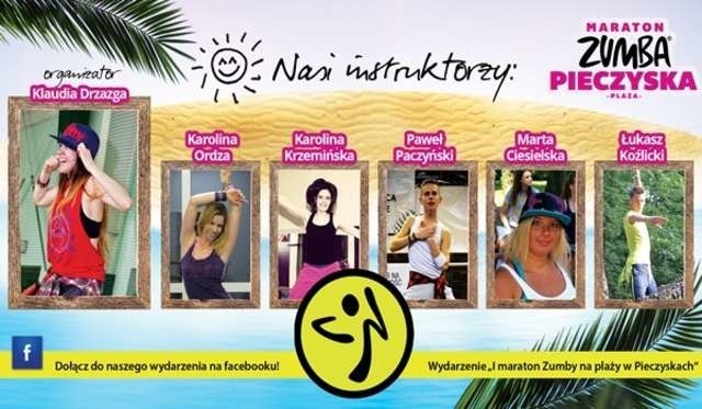 Zumba na plaży w Pieczyskach