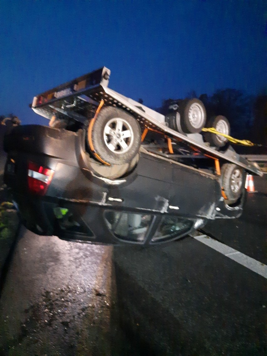 Wypadek na autostradzie A4 pod Strzelcami Opolskimi