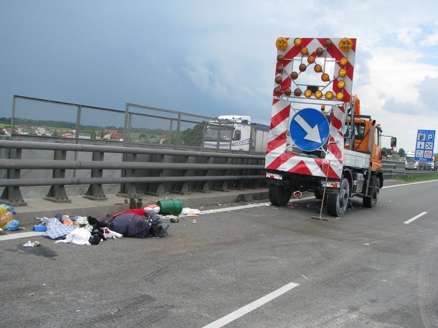 Wypadek na A4 pod Krapkowicami