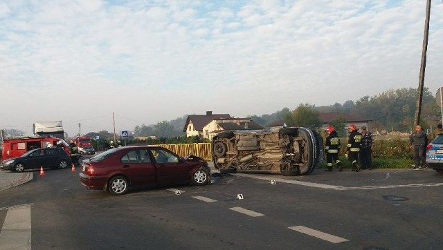 Na miejscu czwartkowego wypadku w gminie Samborzec