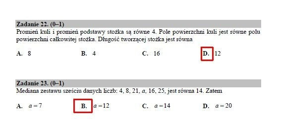 MATURA 2019 MATEMATYKA ODPOWIEDZI NOWA FORMUŁA. Matura z matematyki