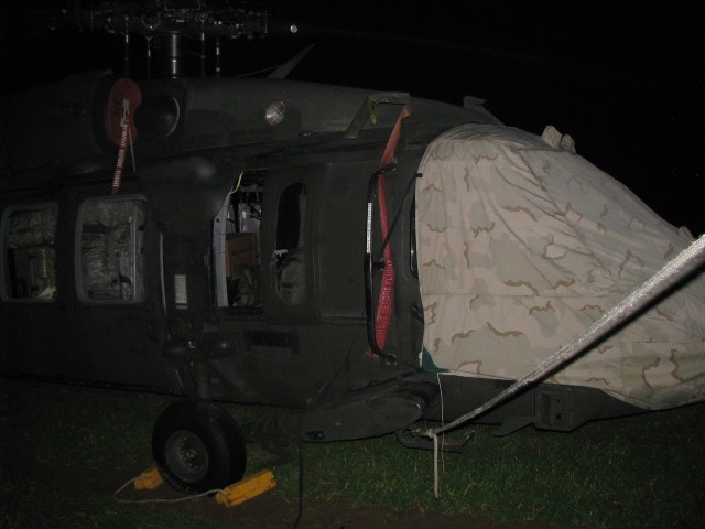 We wrześniu na polu pod Grudziądzem wylądowało sześć amerykańskich helikopterów.