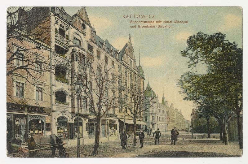 Dworcowa w Katowicach na przedwojennych pocztówkach