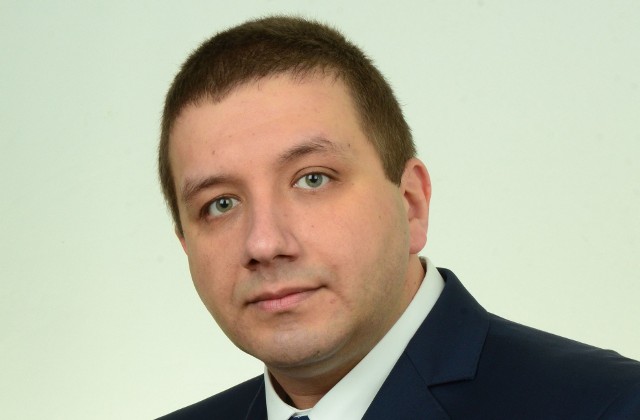 Mariusz Ryza, nowy radny rady miejskiej w Opatowie.