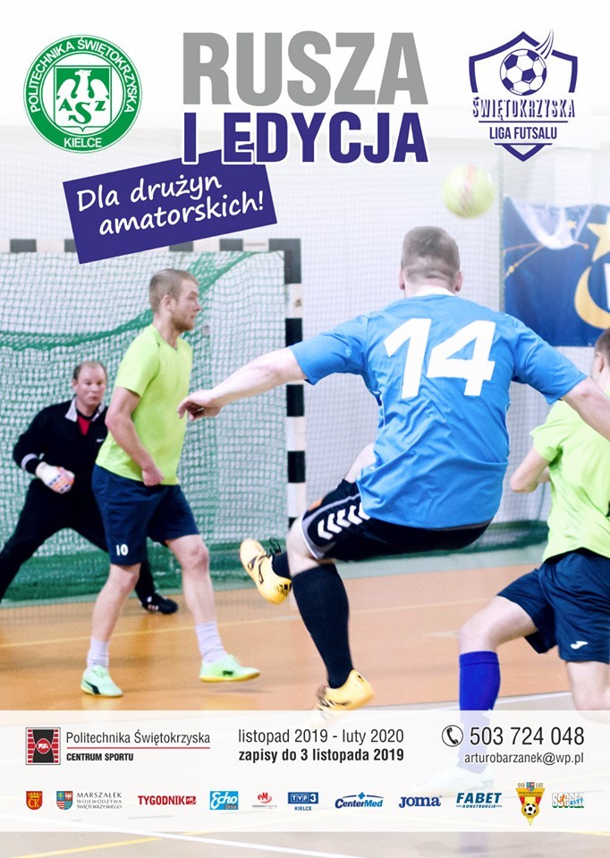 Rusza Świętokrzyska Liga Futsalu. Zgłoszenia przyjmowane będą do 3 listopada