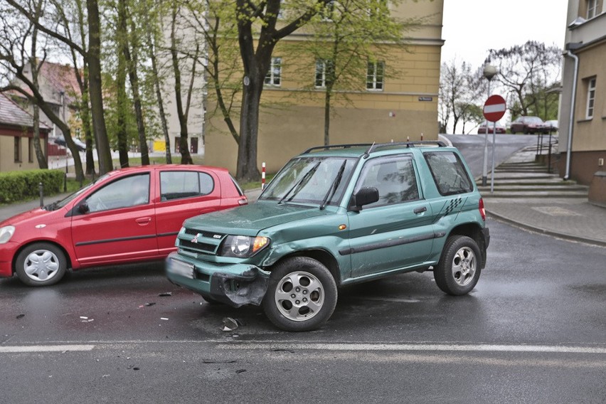 Kolizja drogowa w Zielonej Górze.