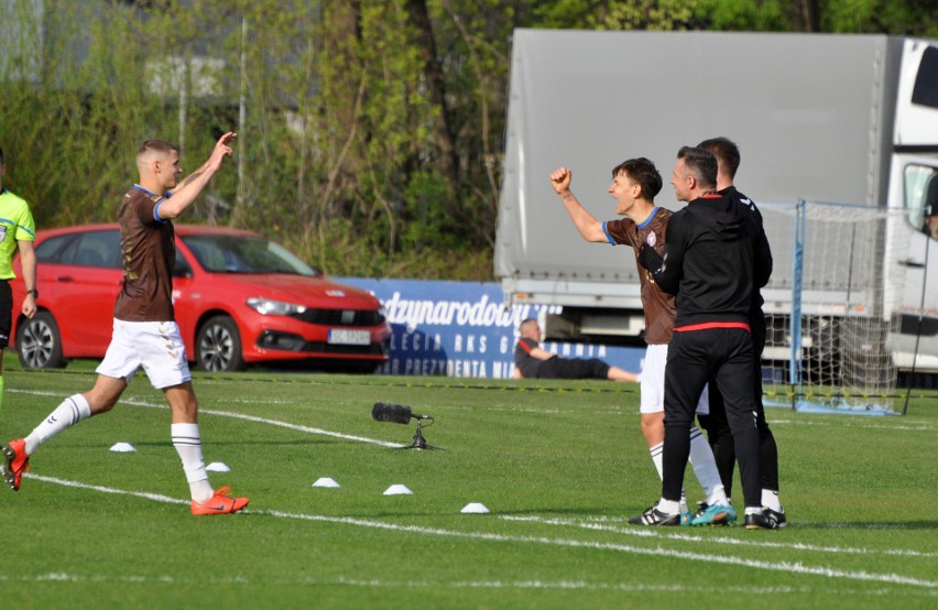 30.04.2022, Kraków: mecz II ligi Garbarnia - Chojniczanka