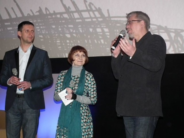 O filmie opowiadali Andrzej Ciesielski (z lewej), Monika Kowalska oraz Tomasz Raczek