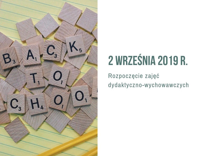 Kalendarz roku szkolnego 2019/2020. Dni wolne od szkoły [ferie, wakacje, święta] KIEDY