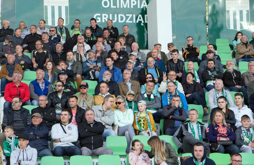 Kibice na meczu Olimpia Grudziądz - Pogoń Siedlce 4:2 [zobacz zdjęcia]