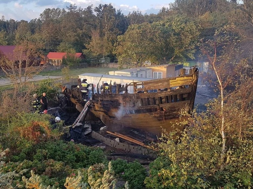 Pożar kutra w Helu, 16.09