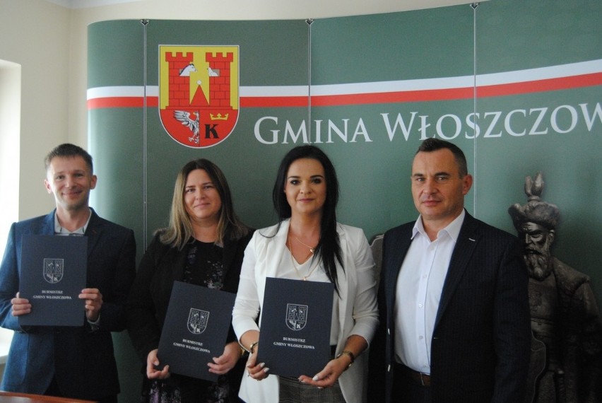 Od lewej: Bartłomiej Stawowczyk, Katarzyna Lipniak, Monika...