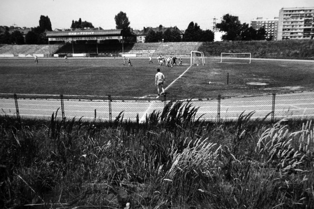 Stadion GKS Tychy w 1995 roku.