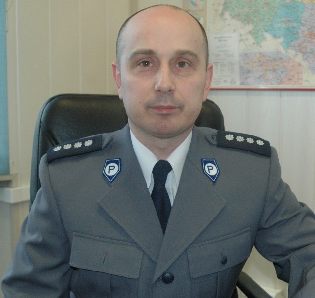 Grzegorz Siwiaszczyk, komendant policji w Dobrodzieniu