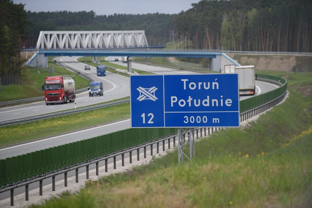 Odcinek autostrady A1 między węzłami Toruń Południe i Turzno to de facto obwodnica Torunia