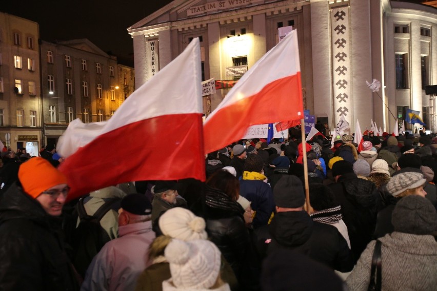 Manifestacja Strajk Obywatelski w Katowicach