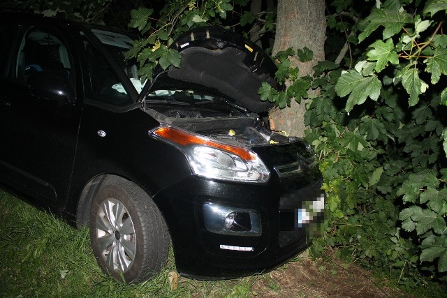 Samochód z nieznanych na razie przyczyn uderzył w drzewo [fot. ilustracyjne]