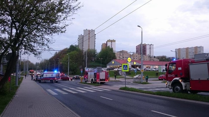 Zderzenie dwóch samochodów na ul. Nadbystrzyckiej