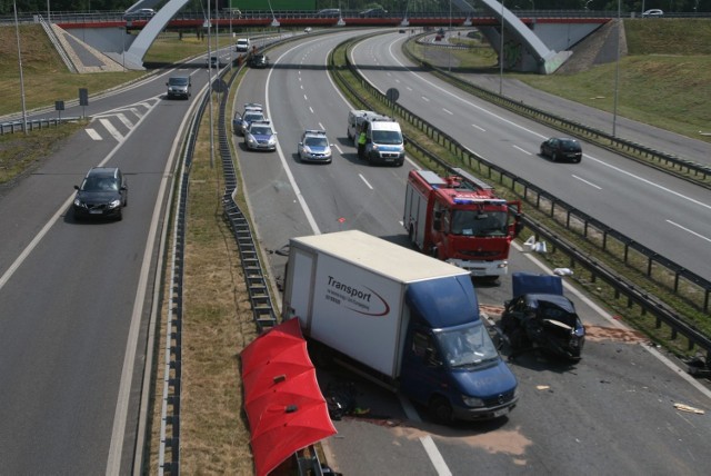 Śmiertelny wypadek na A4 w Katowicach