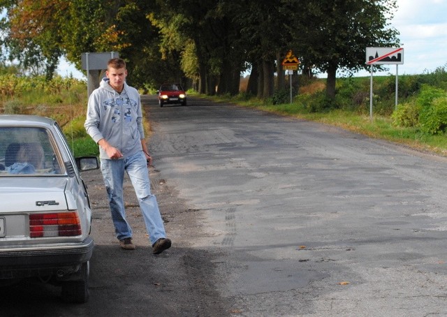 Droga z Nicwałdu do Grudziądza jest od dawna w fatalnym stanie