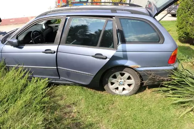 BMW, którym młody człowiek potrącił policjanta