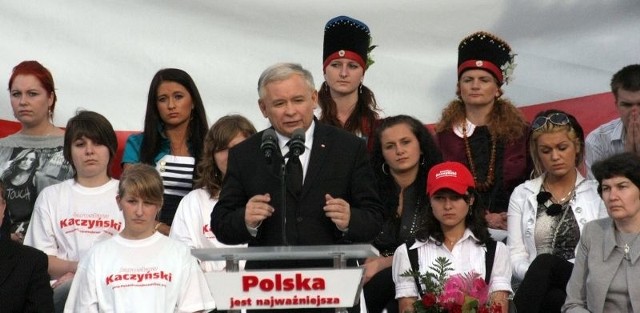 Jarosław Kaczyński odwiedził Łomżę.