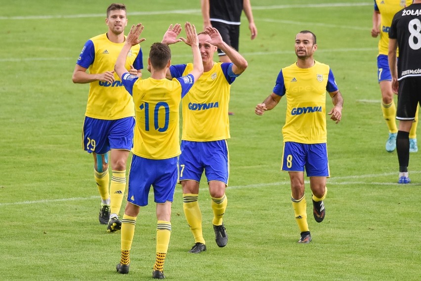 Puchar Polski. Górnik Polkowice - Arka Gdynia 0:5 (0:0). Żółto-niebiescy byli zabójczo skuteczni w drugiej części gry 