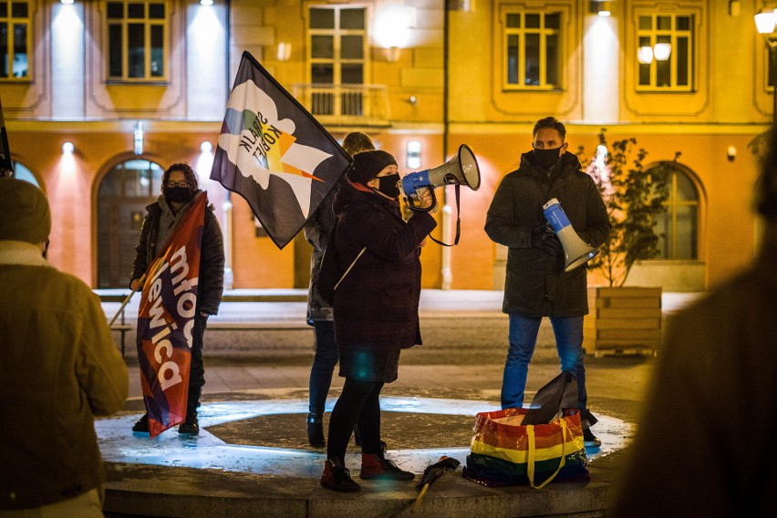 Grudniowy protest kobiet w Białymstoku