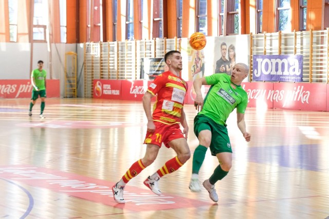 Pierwszy mecz finału Pucharu Polski Jagiellonia Futsal - Rekord (1:1) był ciekawym widowiskiem