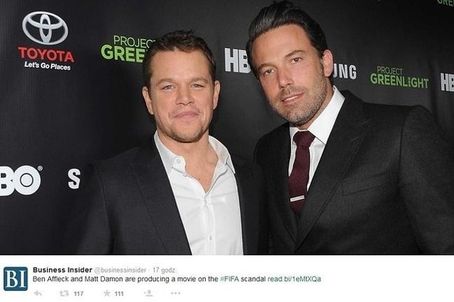 Matt Damon i Ben Affleck (fot. screen z Twitter.com)