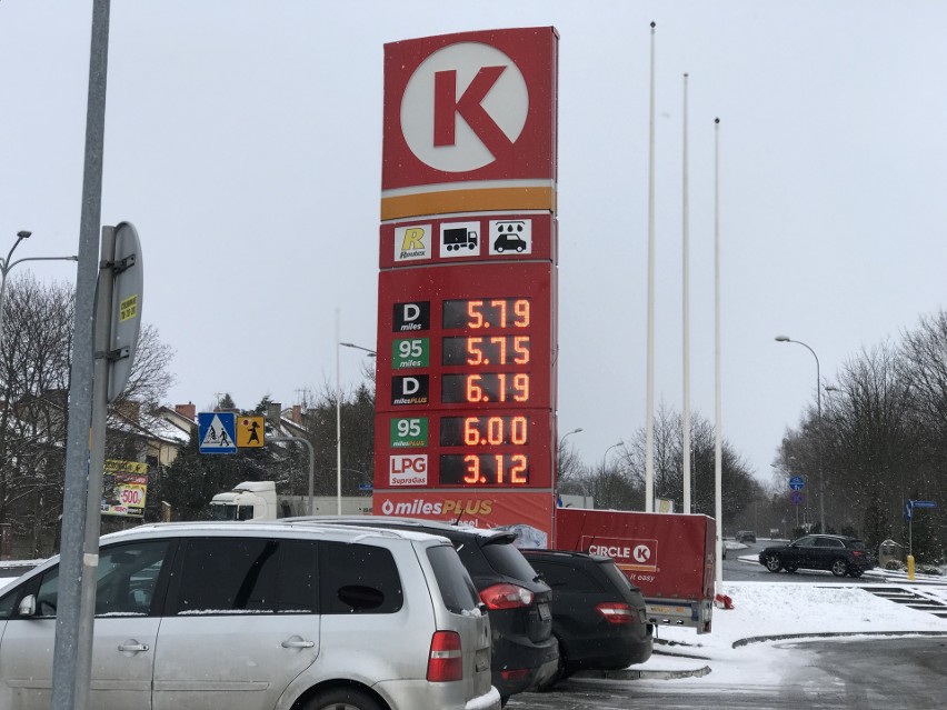 Ceny paliw na stacjach w Słupsku